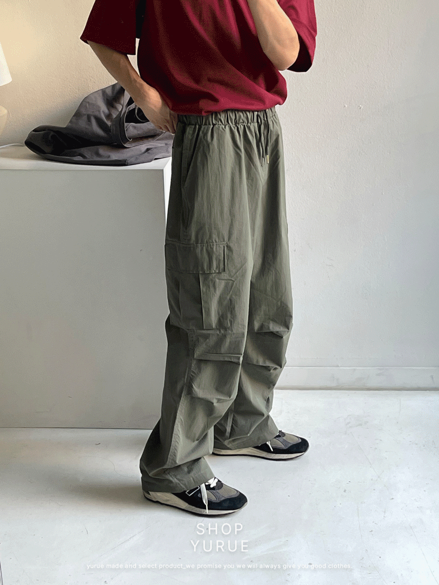 Benign cargo banding pants (5color)