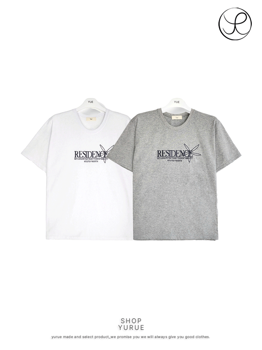 [Yue/made] Residence half t-shirts (2color)