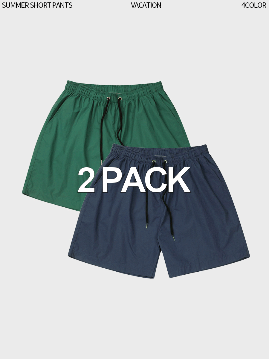 [2pack] Summer banding short pants (4color)