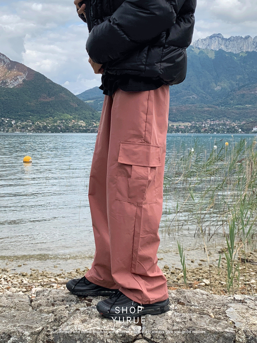 Cargo string banding pants (6color)