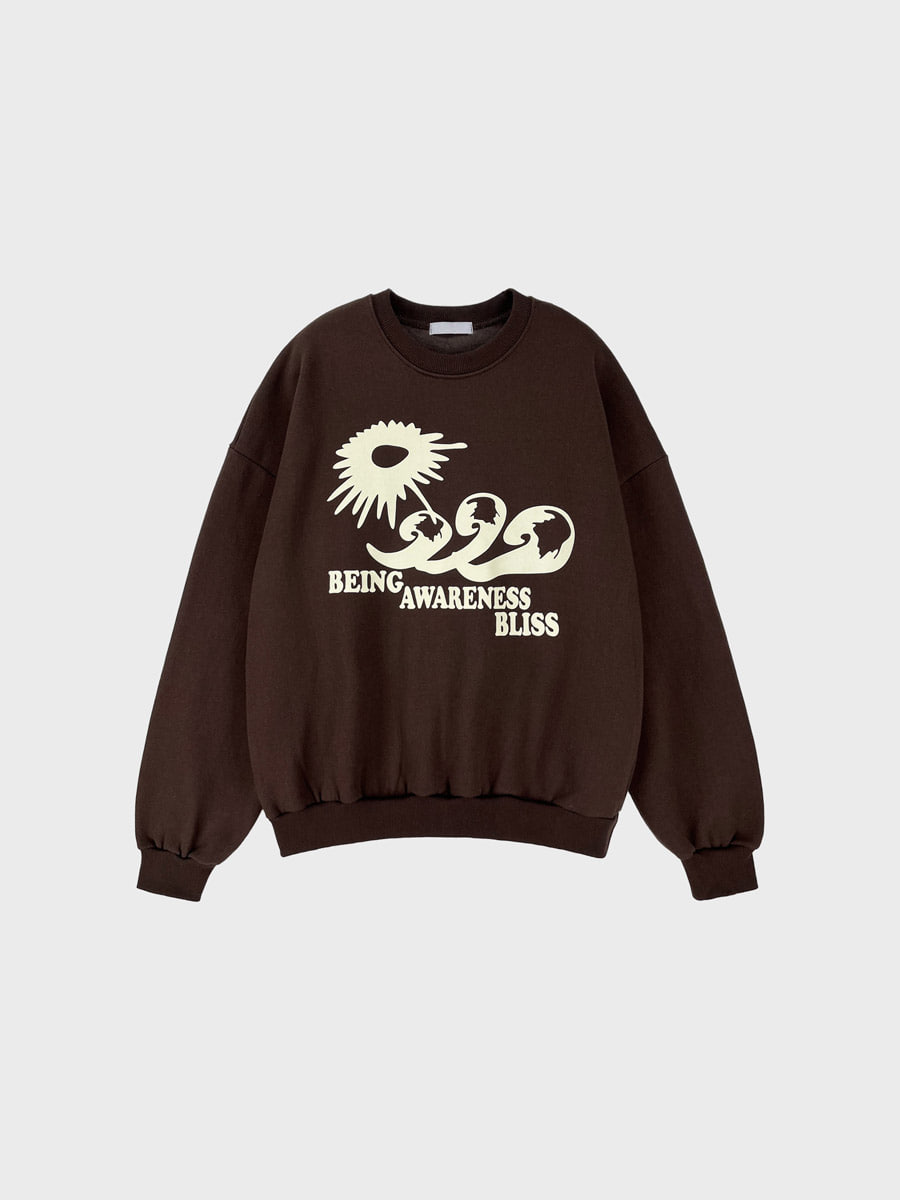 [기모안감] Bliss printing sweatshirts (2color)