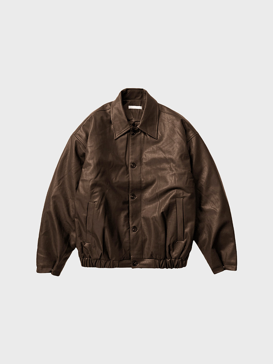 [3oz] Unce blouson leather jacket (2color)