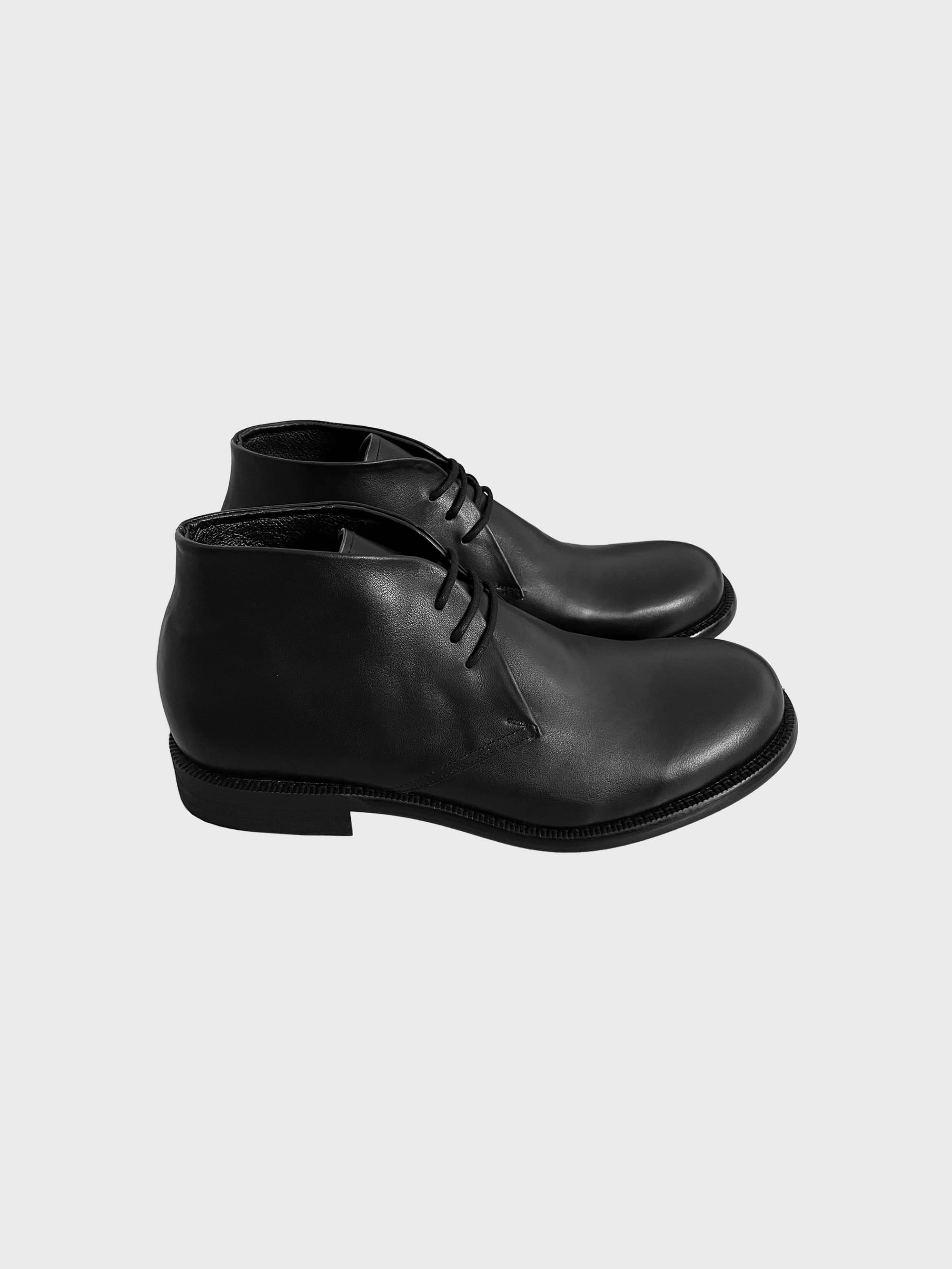 Pored cow leather derby shoes (1color)