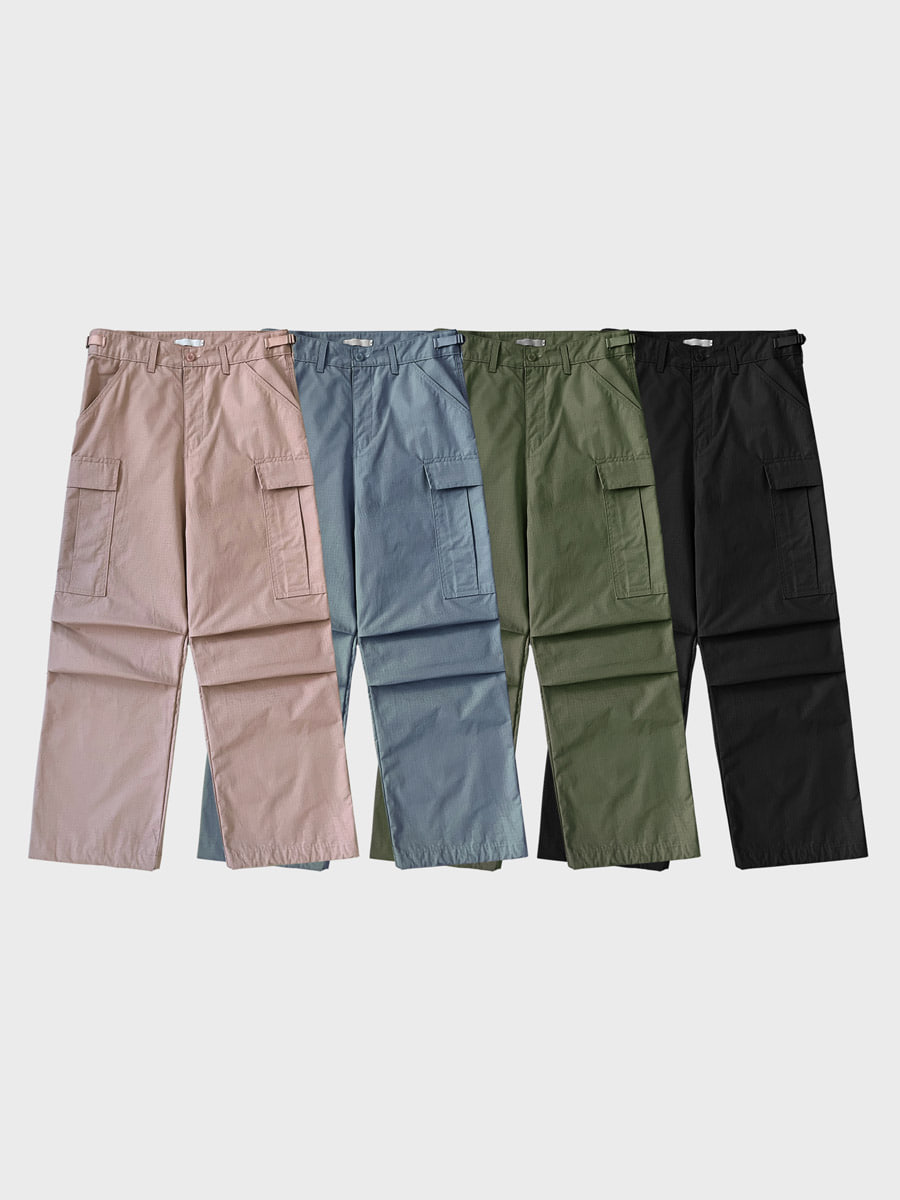 Mak wide cargo pants (4color)